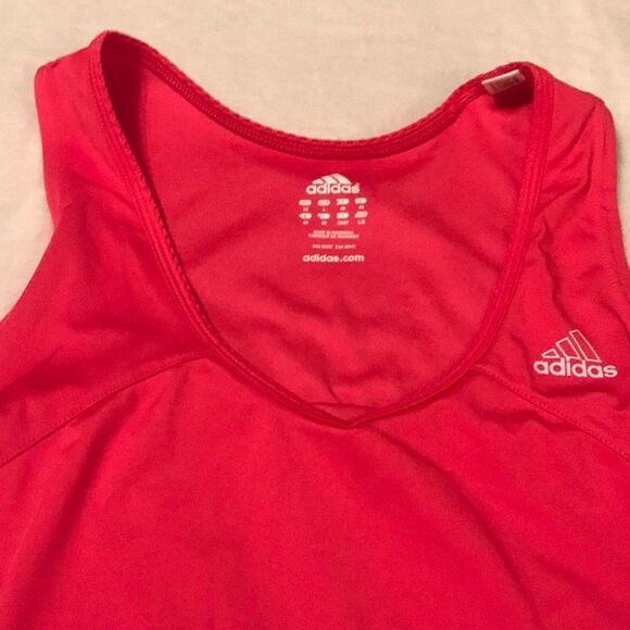 Adidas Bright Pink Racer Back Tank - Size Large - Picture 5 of 10
